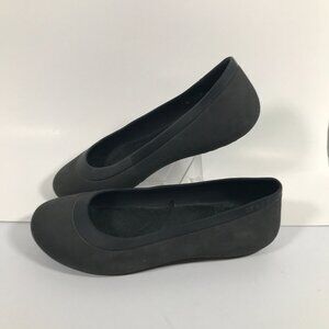 Crocs Mammoth Grey Slip On Flats Faux Fur Insoles Womens US 10W UK 8 EU 40